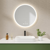 EMKE OLM08 Round LED Illuminated Mirror with Demister 600mm